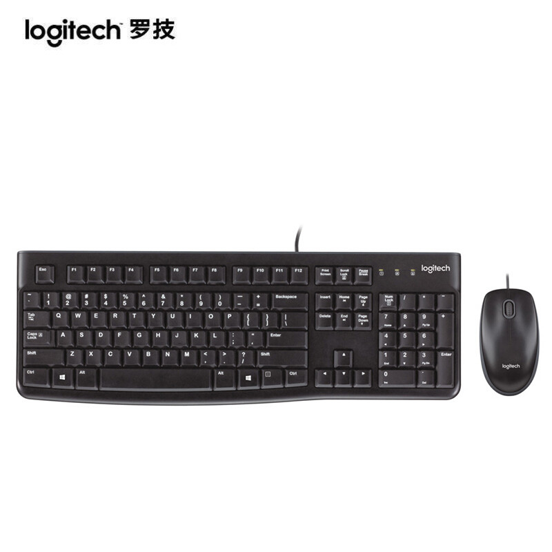 罗技(Logitech) K120有线USB键盘 一个装