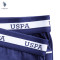 U.S. POLO ASSN.美国马球协会男士成熟平角内裤性感型男透气柔软纯棉四季四角裤 3条装 M 藏青/浅灰/橄榄绿