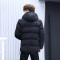 金盾(KIN DON)男士外套冬季2018新款潮棉衣冬天厚男装羽绒棉服短款冬装棉袄子男中长款棉衣加绒加厚羽绒服保暖外套 3088棉衣中长款【蓝色】 4XL