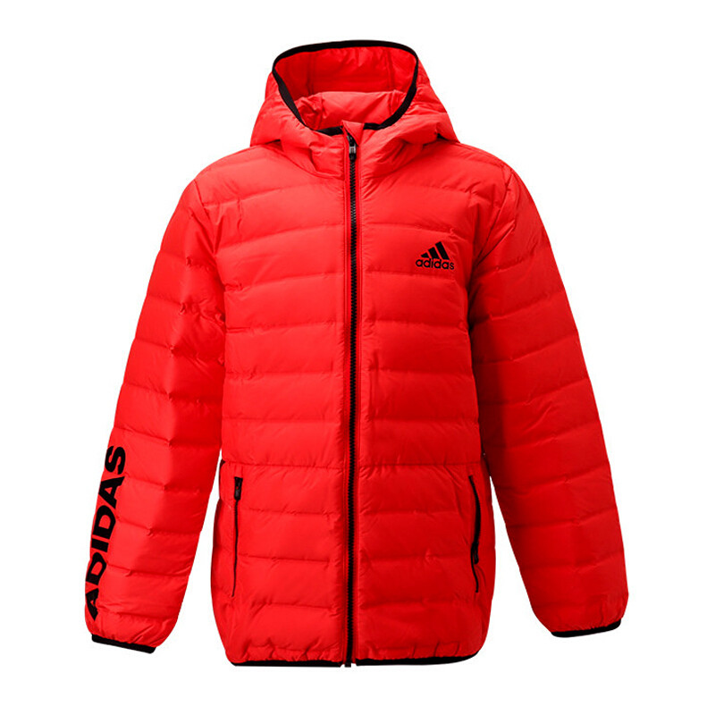 阿迪达斯（adidas）男女童保暖连帽羽绒服DM7125/DM7123 DM7125（童） 140