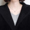 金菊秋冬新款仿貂绒连帽单排扣韩版宽松大衣女保暖加厚大口袋外套黑色均码 黑色 均码