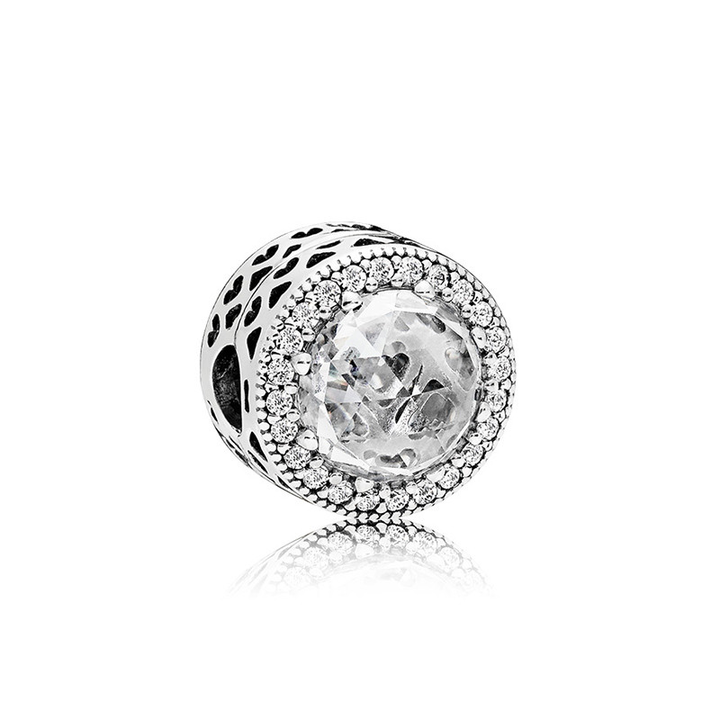 PANDORA潘多拉 闪耀的心 925银 固定夹-796239CZ 银色