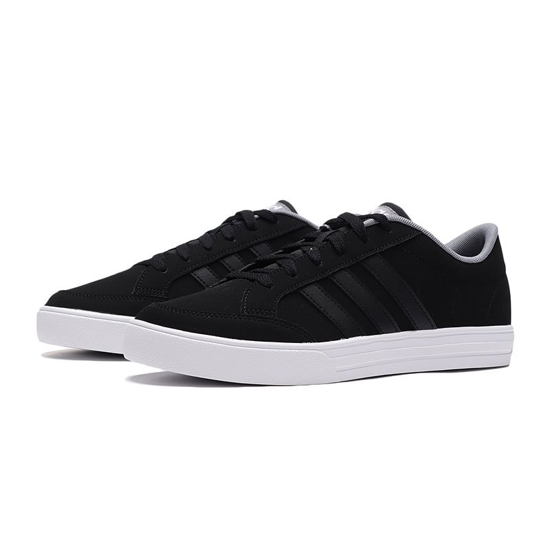 adidas男鞋板鞋新款低帮轻便帆布网球运动鞋F34370 F34370黑色 41码