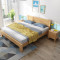 一米色彩 现代简约主卧全实木床北欧1.5米1.8米原木双人床卧室家具经济型 1.5M单床