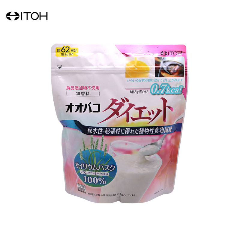 ITOH 井藤汉方 62日份车前草食物纤维粉代餐降脂 500g/袋