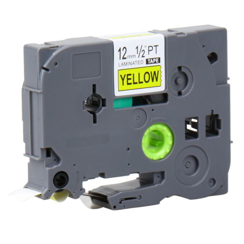 赛格适用兄弟标签机色带TZE-431标签色带架12MM红底黑字PT-E100B/D210打印纸 黑色SIEGE色带/碳带 白底黑字24mm