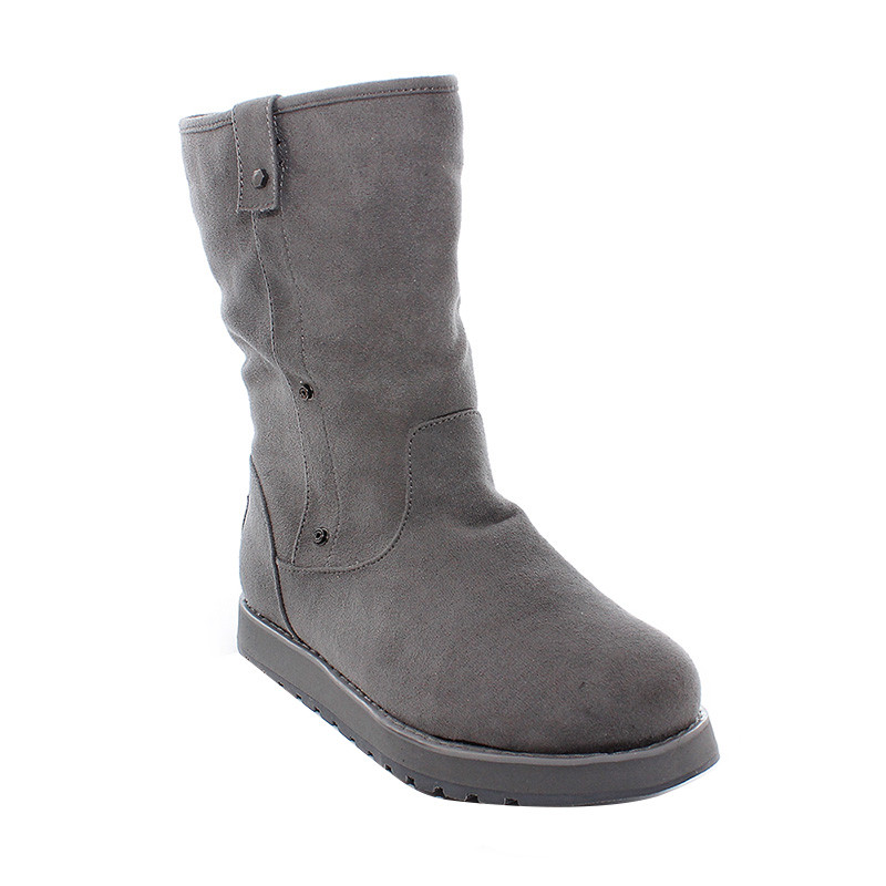 SKECHERS斯凯奇SKECHERS WOMENS USA系列时尚休闲雪地靴48822 炭灰色/CCL 37码