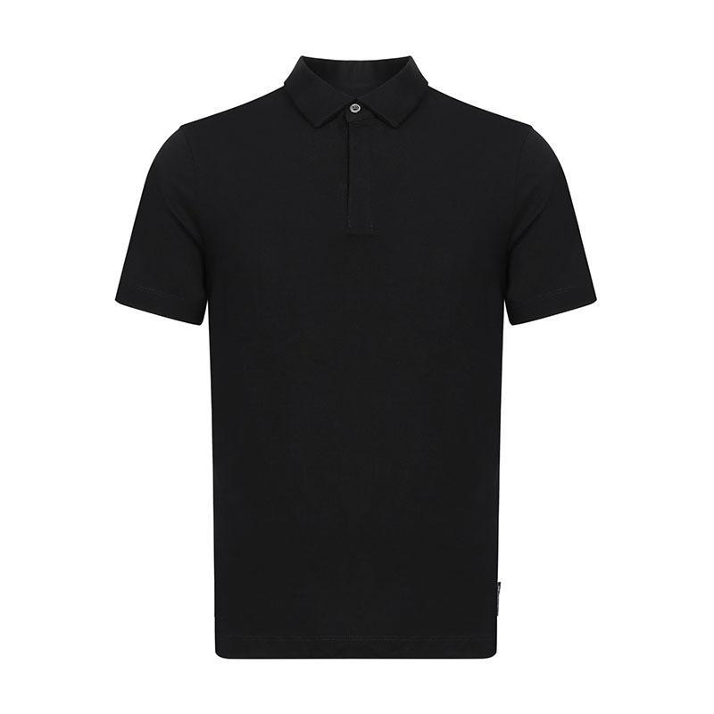EMPORIO ARMANI 阿玛尼 男士粘胶纤维短袖POLO衫 3Z1F7B 1JCDZ 0999-黑色 S