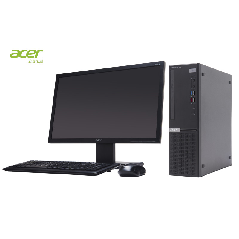 宏碁（acer）VeritonB450商用台式机（G4900 4G 1T DVDRW ）