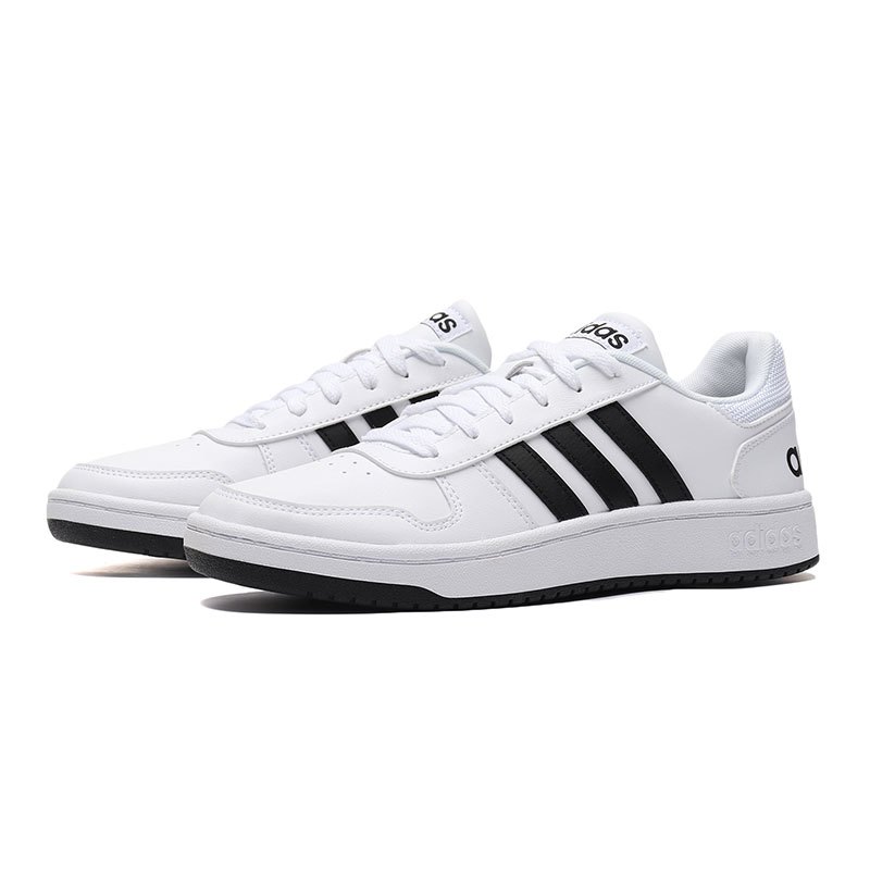 【自营】adidas阿迪达斯NEO新款男运动休闲板鞋F34841 F34841白色+黑色 44.5码