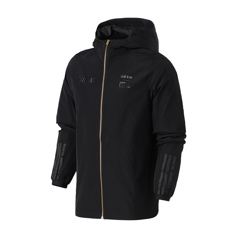 【自营】adidas阿迪达斯NEO男装新款运动服休闲连帽外套DW8324 L DW8324黑