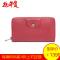 Longchamp 珑骧 LE PLIAGE CUIR 女士系列羊皮长款钱包钱夹 3427 737 045-樱桃红色