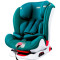 Pouch帛琦 欧标认证KS02二代儿童安全座椅ISOFIX接口靠背五档调节9M-12岁车载宝宝汽车坐椅9KG-36KG 墨绿色