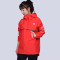 中国李宁(LI-NING)运动风衣女子2019春夏季新品潮流时尚印花舒适休闲连帽聚酯纤维运动服上衣外套 女XXL(180/100A) AFDP038-4赤樱红