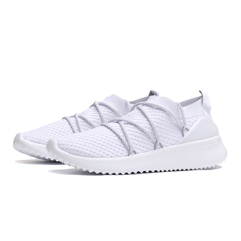 adidas阿迪达斯NEO女鞋跑步训练运动鞋休闲鞋F34516 F34516亮白+烟灰 37码