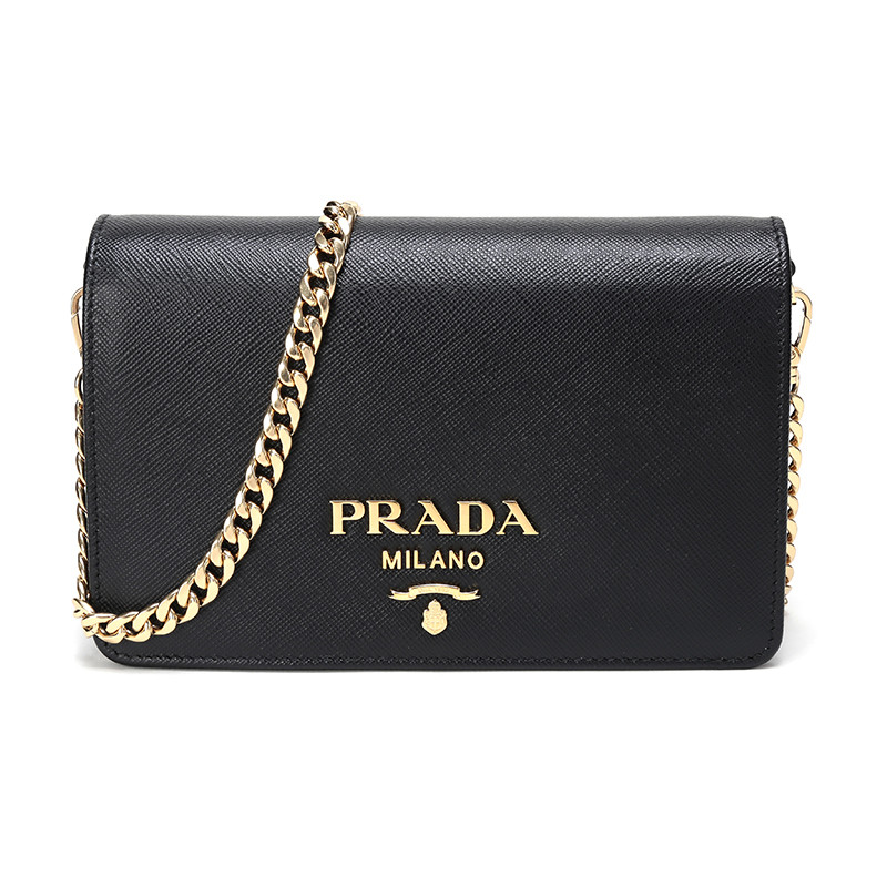 PRADA 普拉达 女士皮革 单肩包 1BP006 NZV V COW F0002-黑色