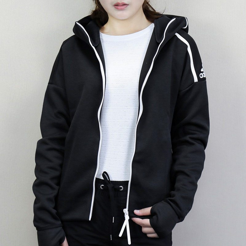 ADIDAS阿迪达斯女装2019ZNE运动服连帽跑步夹克外套DM5024_5 S DM5024