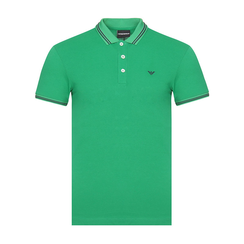 EMPORIO ARMANI EA 阿玛尼 男士棉质短袖POLO衫 8N1F30 1JPTZ XXL 0581-绿色