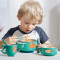 babycare儿童餐具 宝宝注水保温碗吸盘碗儿童碗勺套装 婴儿辅食碗 雀湖绿 2091