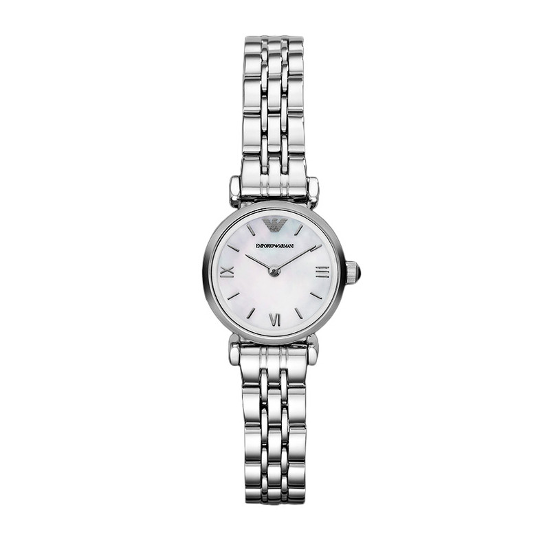阿玛尼（ARMANI）手表欧美表时尚优雅女表石英腕表 AR1763 AR1763白面银色钢带