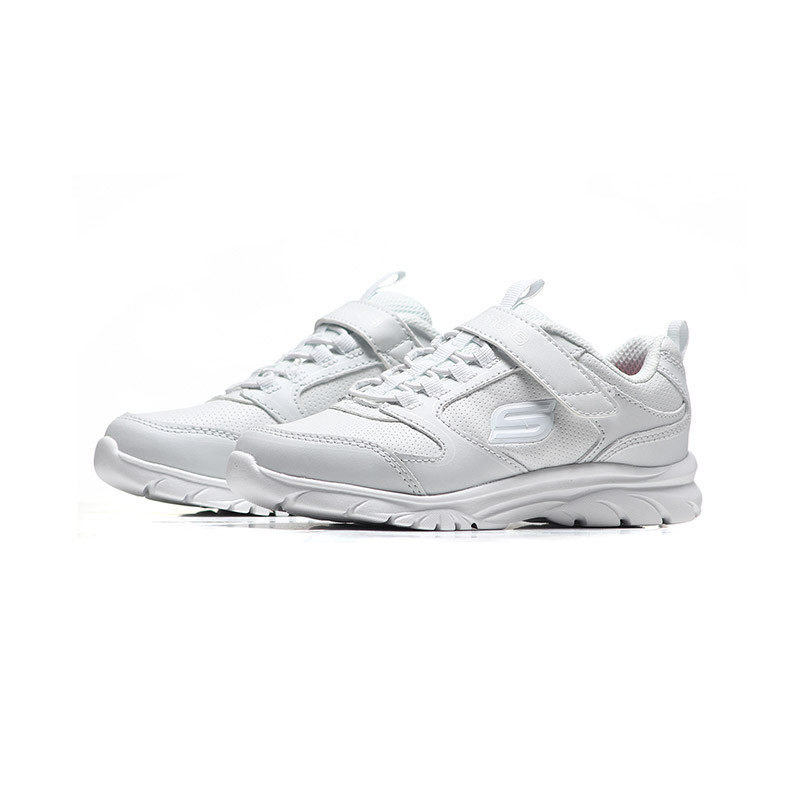【自营】Skechers斯凯奇女大童休闲鞋白色低帮运动鞋82275L 82275L/WHT白色 35码/适合脚长215mm