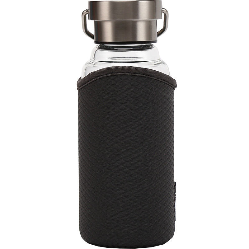 乐扣乐扣(lock&lock)便携式耐热玻璃水杯 LLG664 450ml