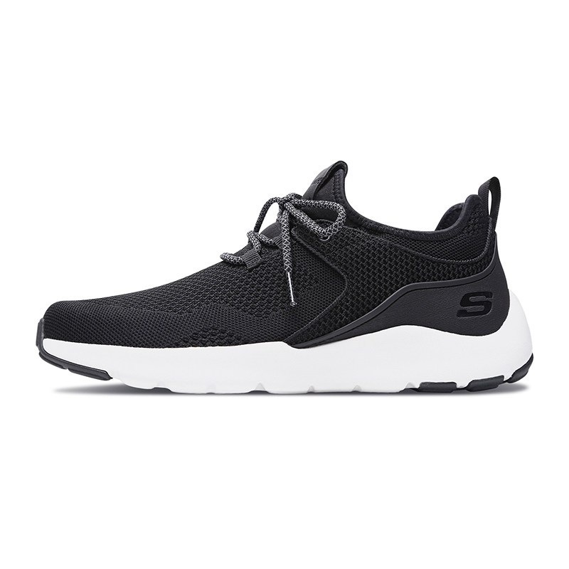 Skechers斯凯奇男鞋新款软底系带休闲鞋懒人轻便休闲鞋52890 黑色/BLK 39