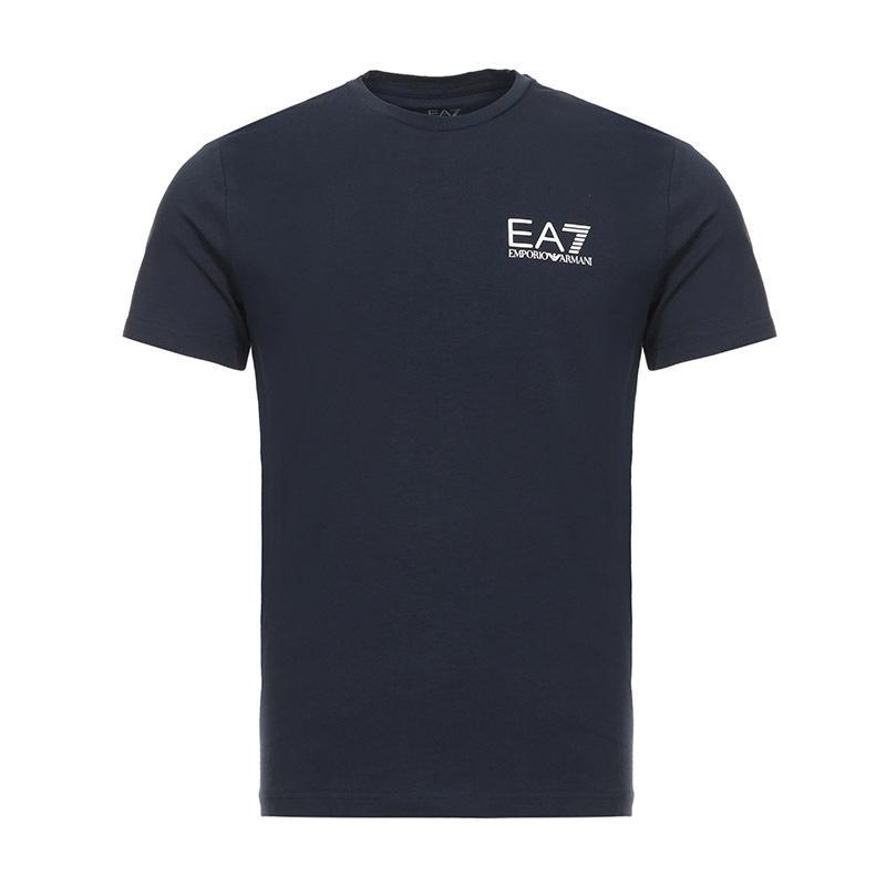 EMPORIO ARMANI EA7 阿玛尼 男士棉质圆领短袖T恤衫 6ZPT52 PJ18Z 1554-海军蓝 XS