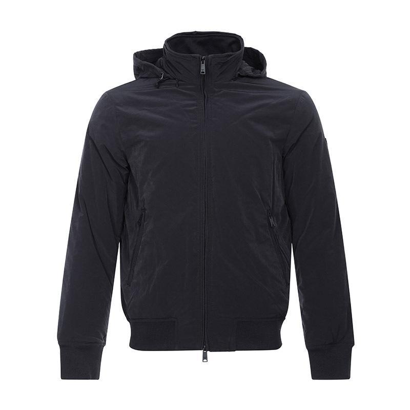 EMPORIO ARMANI 阿玛尼 男士混纺隐藏式连帽薄棉夹克上衣外套 8N1B52 1NKRZ 0998-炭灰色 54