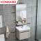 康佳（KONKA）太空铝浴室柜现代简约卫浴家具柜挂墙式浴室柜套装 白色50cm 赠送五金配件