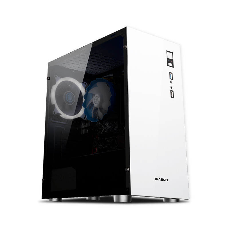 攀升 灵悦 Intel酷睿 I3 8100/B360/8G/240G集显办公电脑 家用电脑主机 DIY组装机 台式主机
