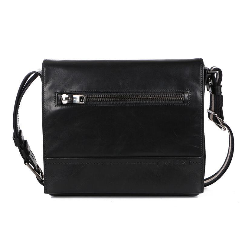Bally 巴利 男士牛皮单肩斜挎休闲包 TAMRAC SM 380-黑色