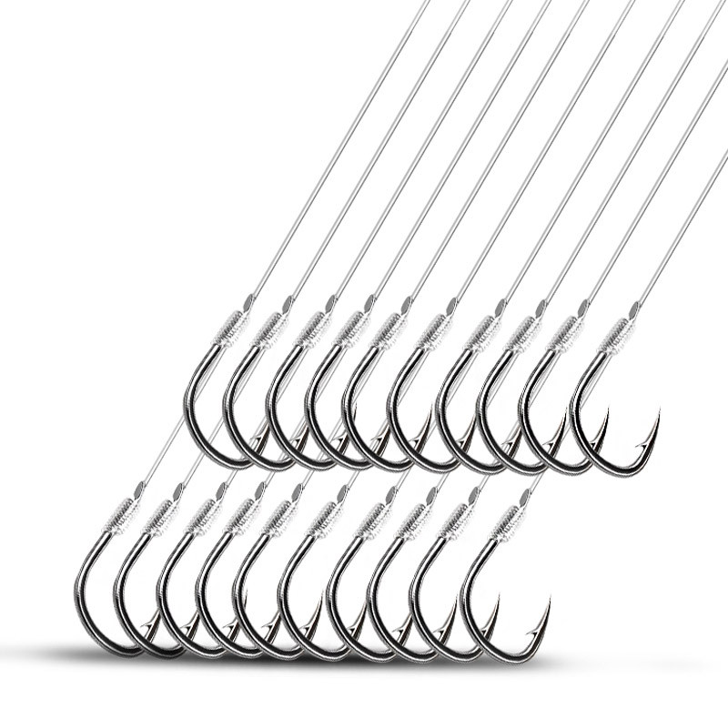 渔之源鱼钩绑好子线绑好成品子线双钩金袖伊势尼鱼钩线组套装仕挂对钩