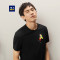 HLA海澜之家圆领印花短袖T恤2019夏季悟空大闹天宫经典系列HNTBJ2R640A 黑色花纹CL 180/96A/XL