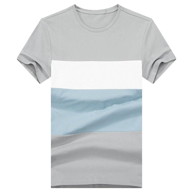 袋鼠(DAISHU) 2019夏季新品 时尚简约圆领短袖T恤DSA2E344A 170 灰色