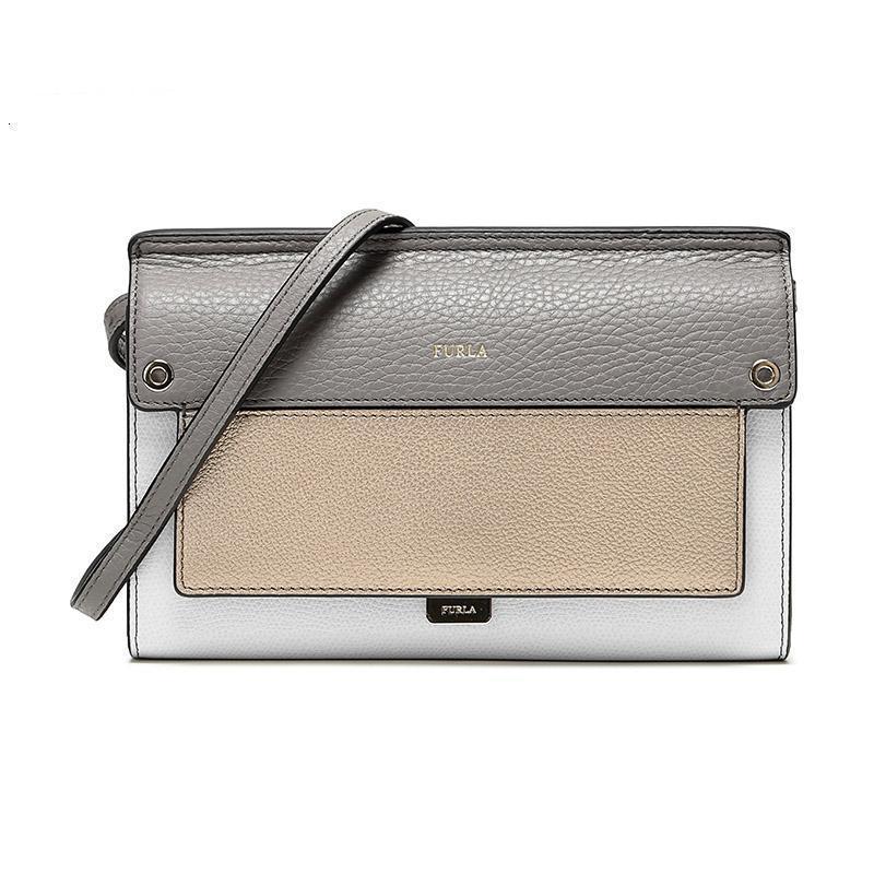 FURLA 芙拉 LIKE女士系列皮革单肩斜挎包 B BLM7 Q19 1000142-白色多色拼色