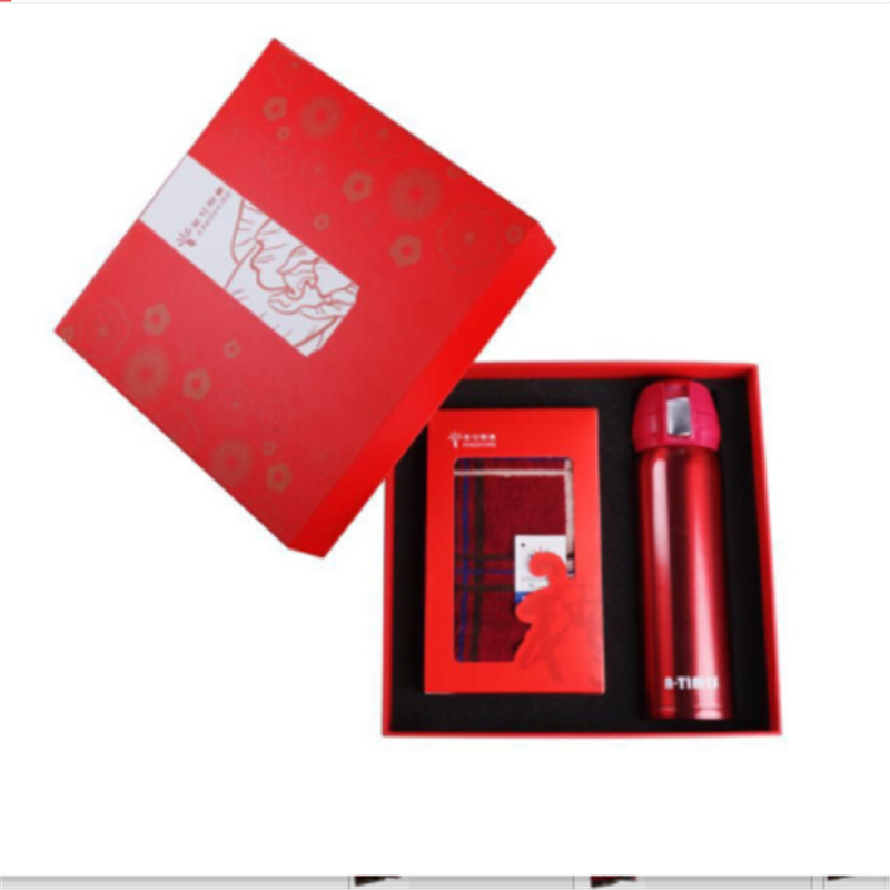 毛巾保温杯组合套装HY1014LH B2B商品 100套起订