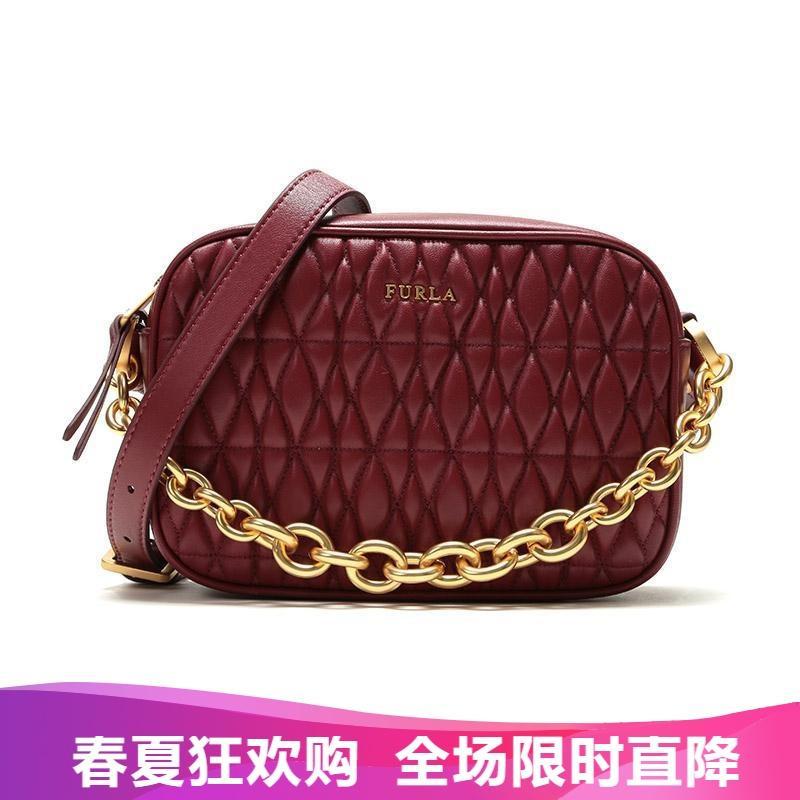 FURLA 芙拉 女士皮革手提单肩包斜挎包 B BTX4 2Q0 993105-樱桃红色
