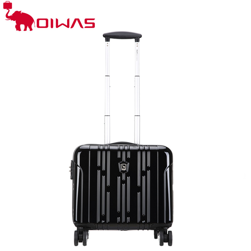 爱华仕(OIWAS)16寸商务行李箱女小型轻便拉杆箱男万向轮拉杆箱密码登机箱PC+ABS