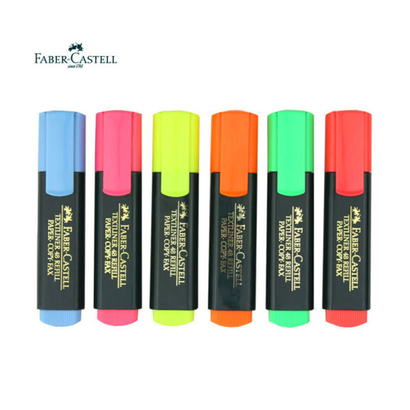 辉柏嘉（Faber-Castell）彩色荧光笔重点标记笔记号（红/橙/黄/绿/蓝/粉色 六种颜色可选择）单支（1548） 绿色