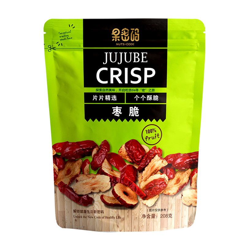 事农果密码系列枣脆208g红枣脆