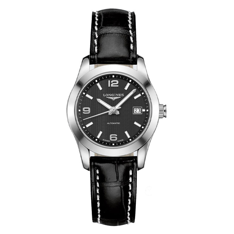 LONGINES/浪琴康铂系列自动机械女士手表 L2.285.4.56.3 黑色