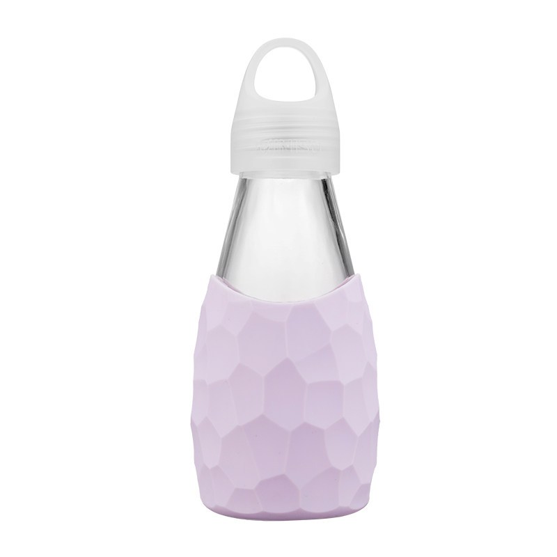 MINISO/名创优品保龄球杯玻璃杯茶杯防摔防烫便携简约运动水杯 紫色