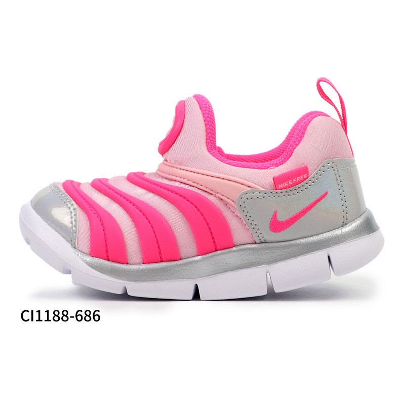 耐克儿童（NIKE KIDS）运动户外男女婴童19新款舒适透气轻便一脚蹬毛毛虫休闲鞋343938 CI1188-686（婴童） 3C（18.5码）