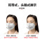 3M 9501V 防护口罩 防雾霾 防pm2.5 防粉尘 耳戴式呼吸阀防尘 雾霾口罩（3只/包） 【耳带式15只/盒】9501V+针织带不勒耳