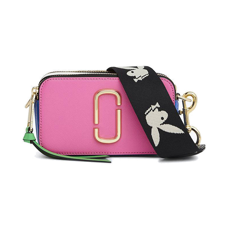 玛亚科布(Marc Jacobs)MJ相机包 女包 SNAPSHOT系列硬牛皮单肩包 斜挎包 小号 M0012007 1号玫红色