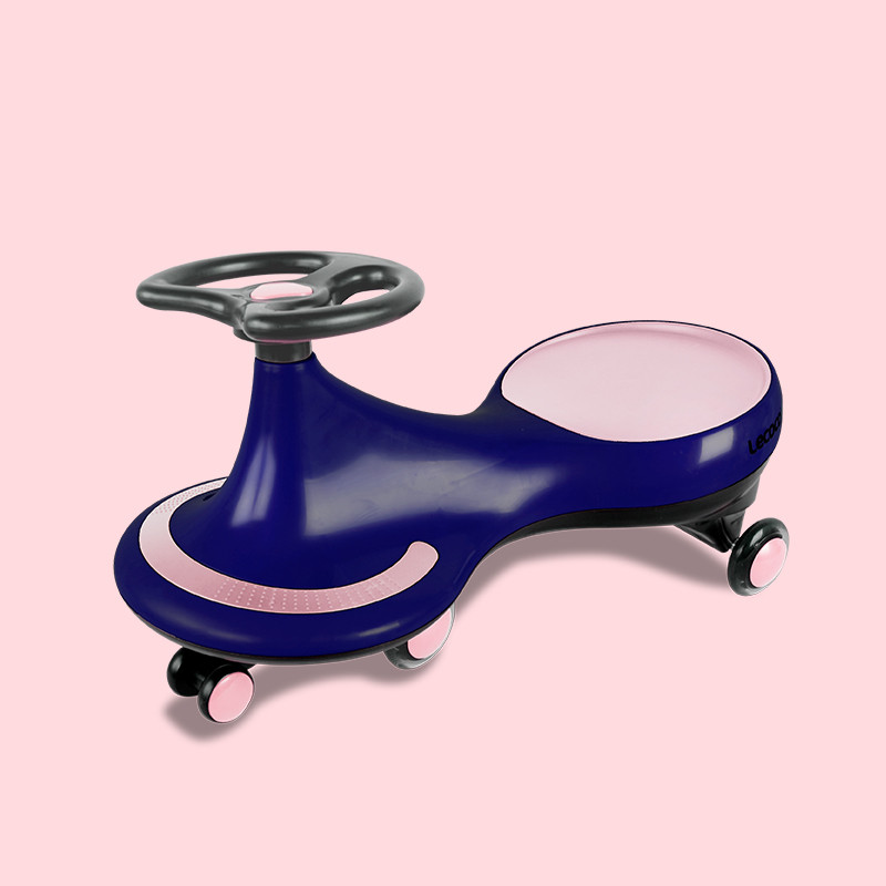 lecoco儿童扭扭车玩具溜溜车1-3岁宝宝万向轮摇摆车男孩妞妞车 琪芮粉