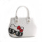HELLO KITTY 凯蒂猫 猫头印花杀手包款手提包 白色 白色