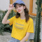 碧芮短袖t恤女2019新款夏季半袖印花春装条纹ins潮宽松衣服女装上衣 L 白色607