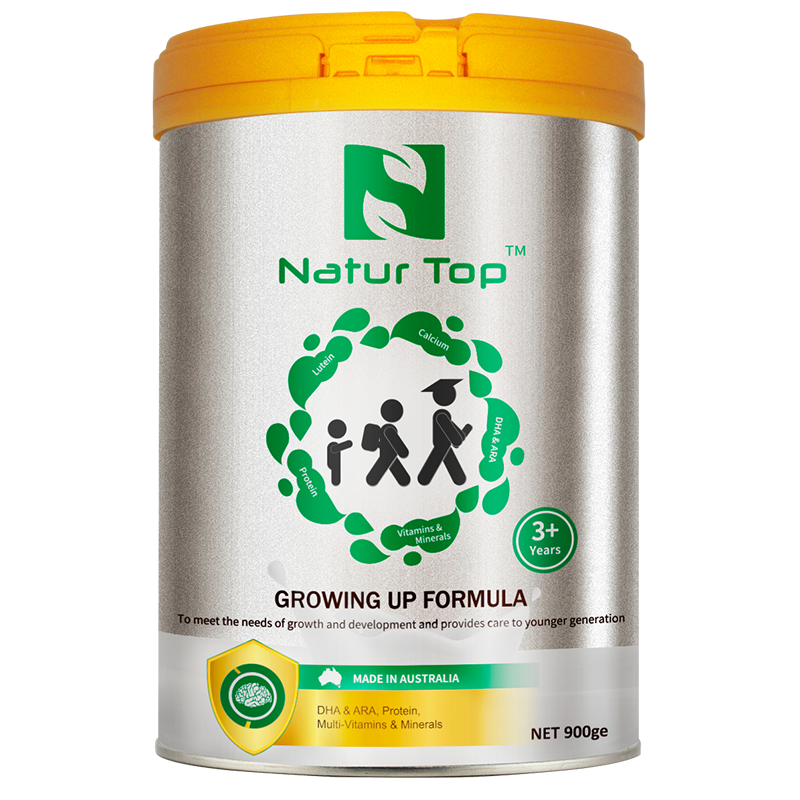 澳洲原装进口 诺崔特（Natur Top）儿童及青少年学生成长高钙奶粉 含DHA/叶黄素/无蔗糖（牛奶粉）900g*1罐